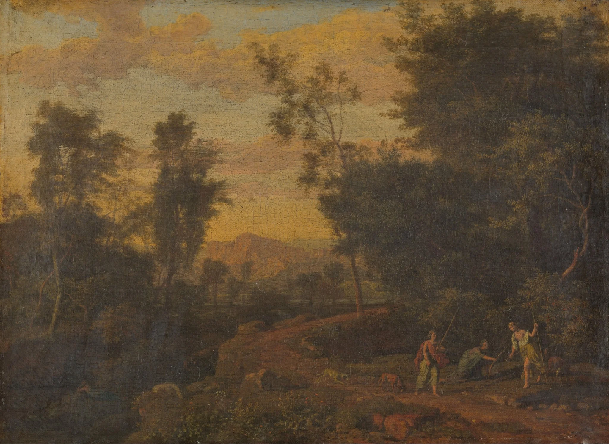 Diana and Her Nymphs Hunting, detail