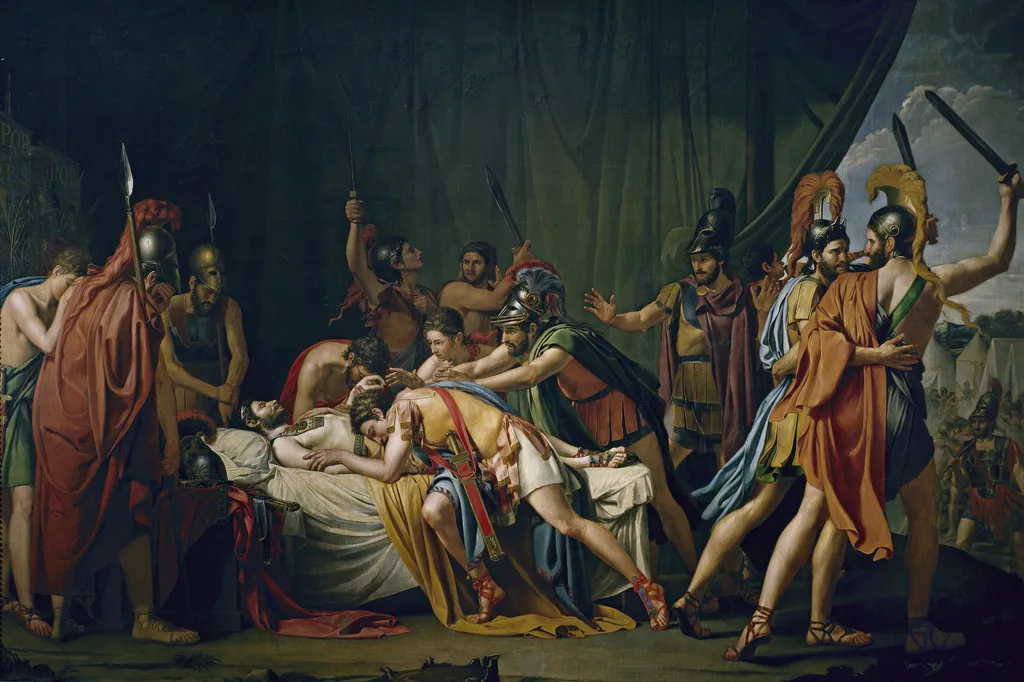 The Death of Viriatus, Chief of the Lusitanians, by José de Madrazo y Agudo, oil, 1807