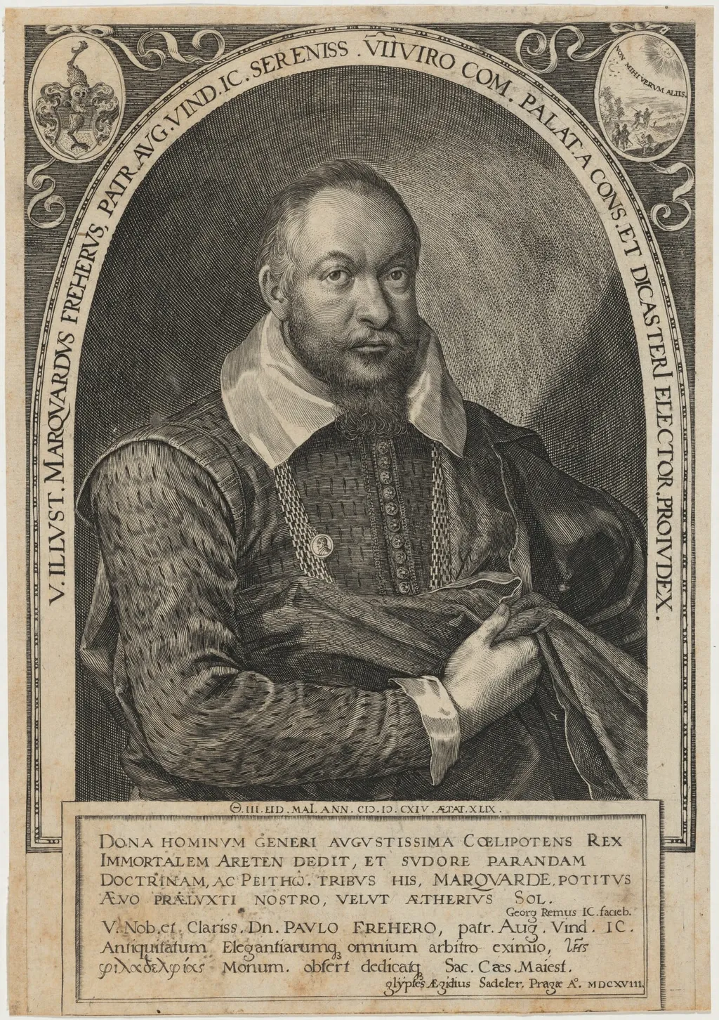 Paulo Frehero, by Aegidius Sadeler II, ink, 1600