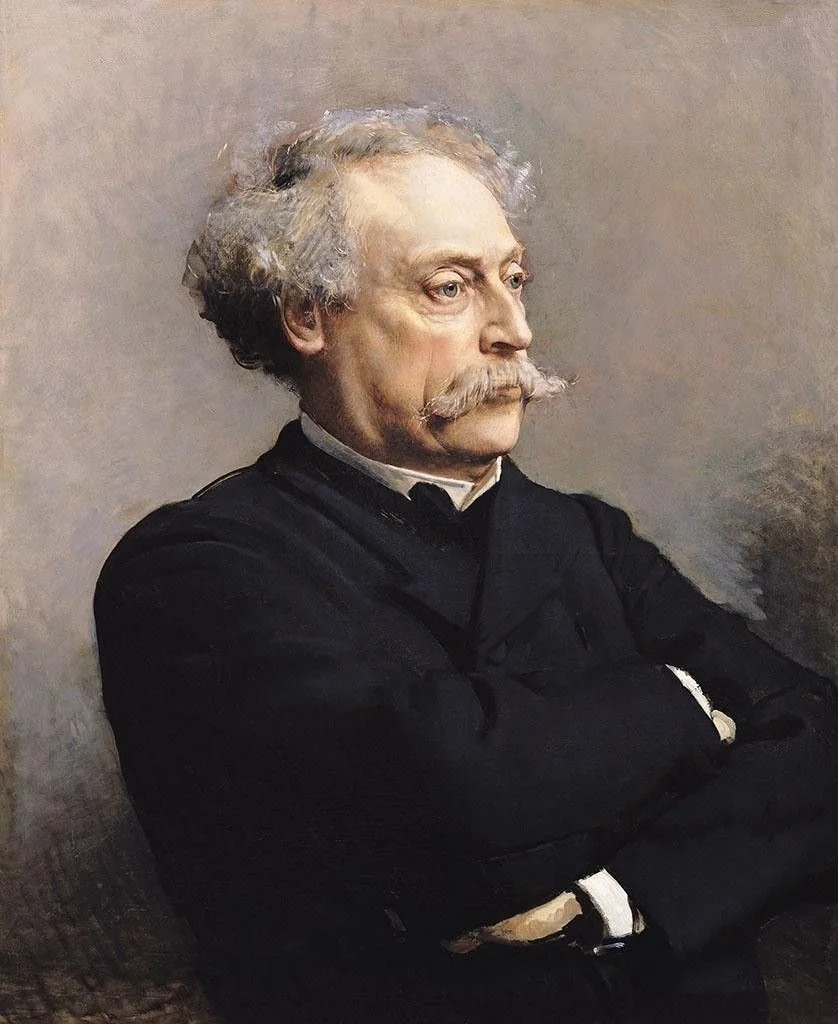 Portrait of Alexandre Dumas son, detail