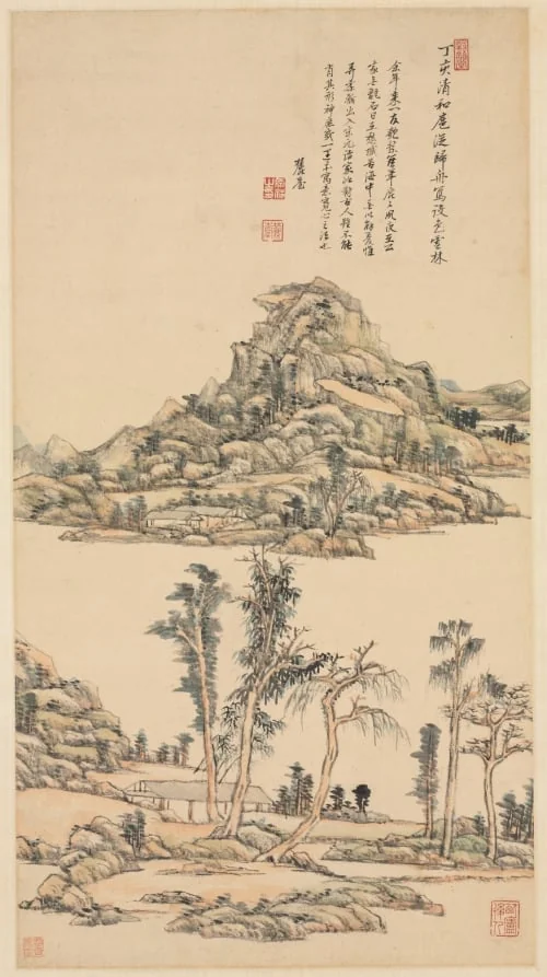 Landscape after Ni Zan, detail