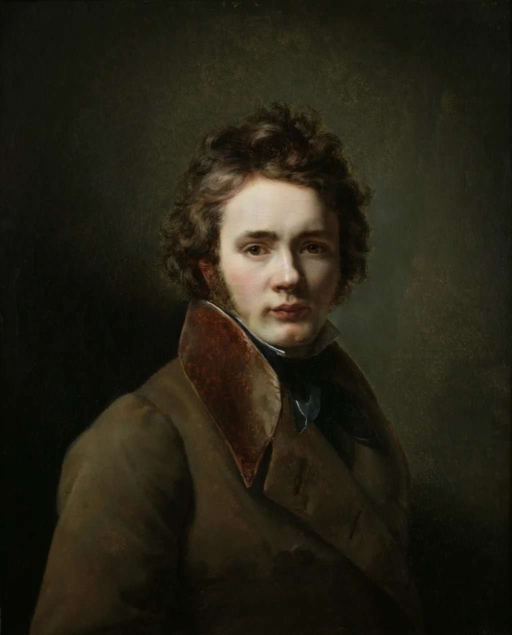 Self-Portrait, by Jean-Augustin Franquelin, oil, 1820