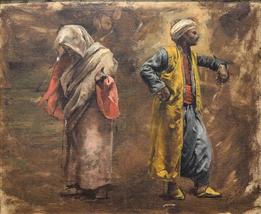 Study of Two Figures, by Edwin Lord Weeks, unspecified, 1890