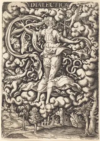 Dialectica (Dialectics), by Virgil Solis, ink, 1538