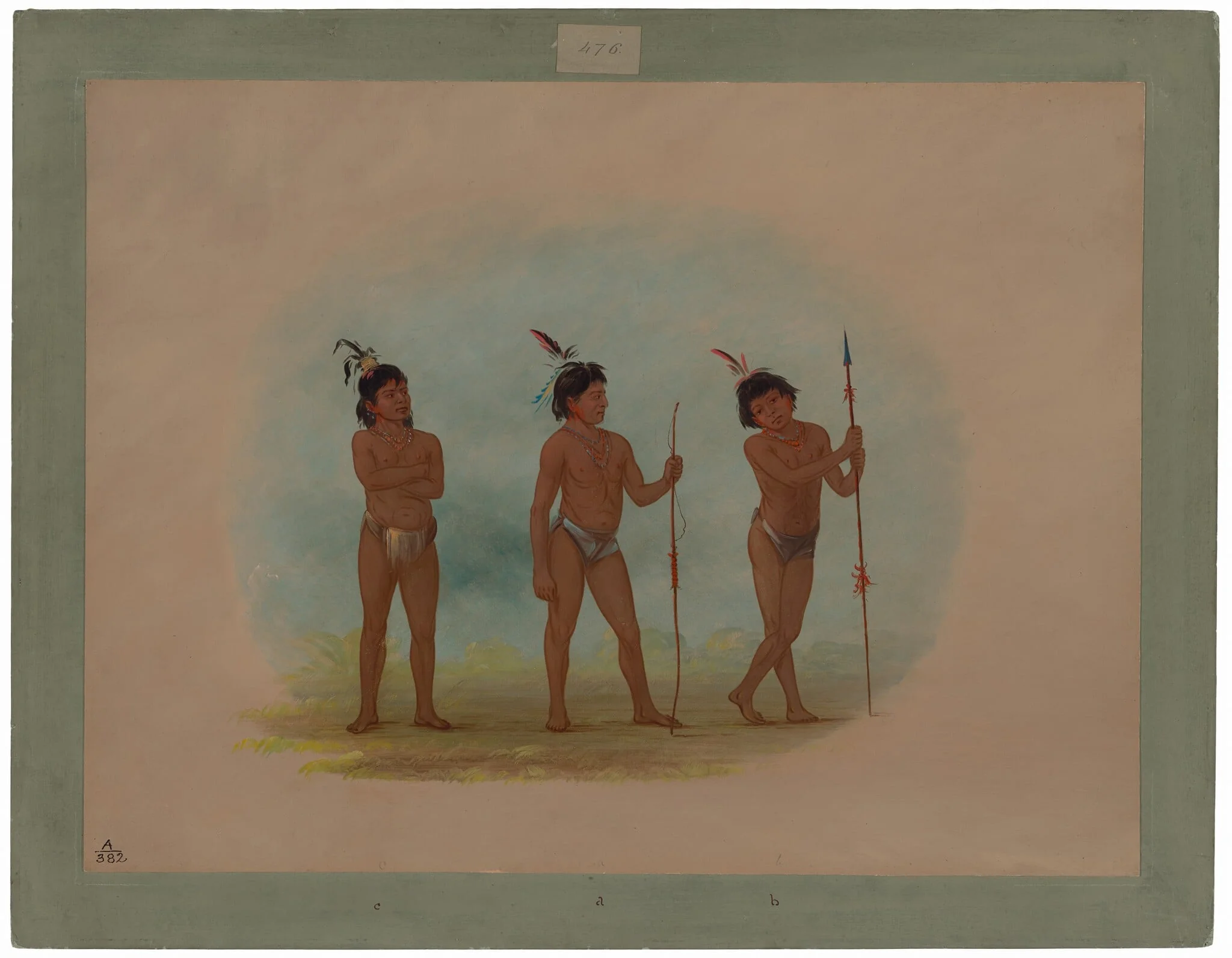 Three Auca Children, detail