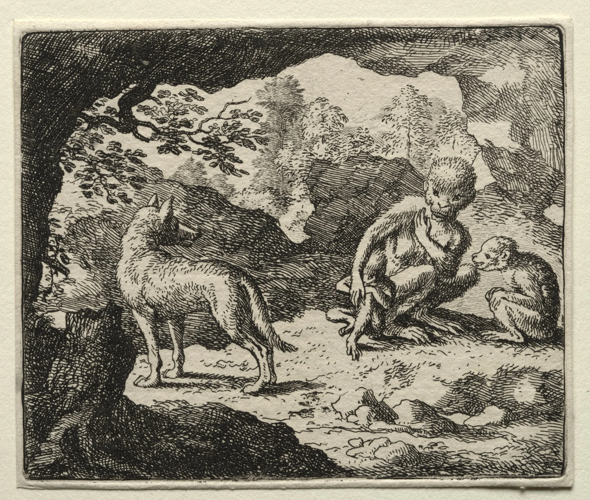 Reynard the Fox: The Wolf in the Monkey's Den, detail