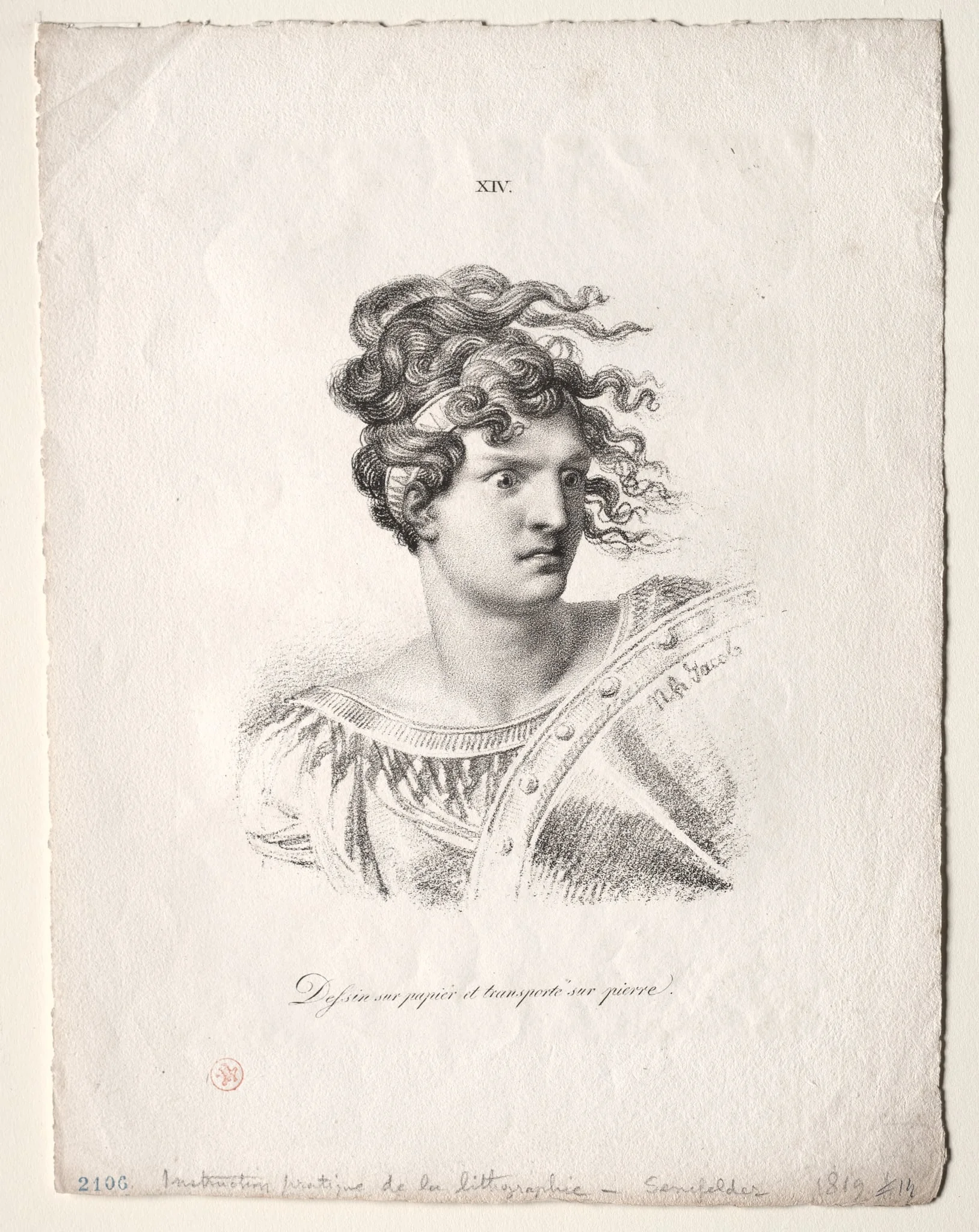 L'art de la lithographie: Head of an Amazon, detail