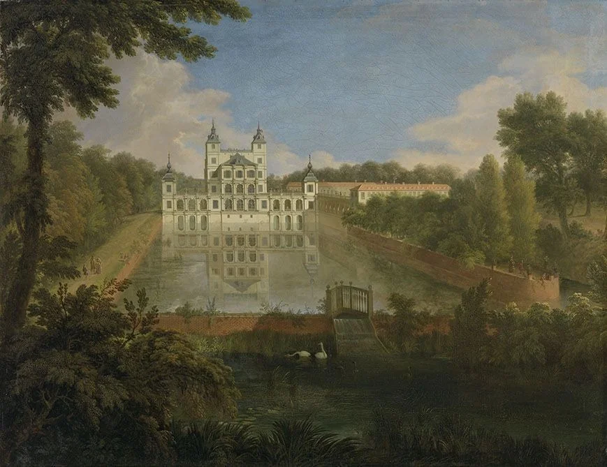 The old Schloss Benrath from the North, detail