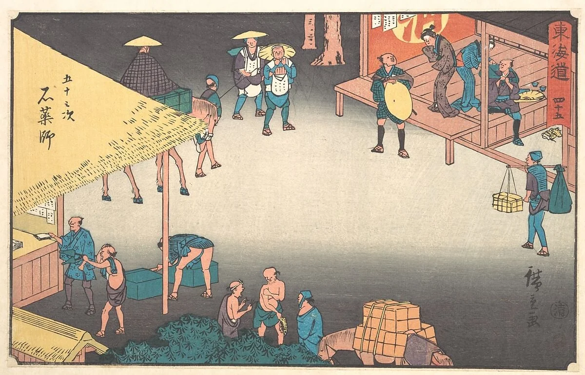 東海道五十三次 石薬師|Ishiyakushi, detail