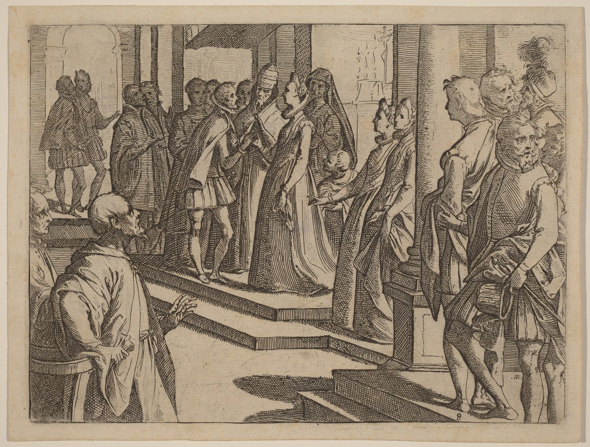 The Betrothal of Margaret of Austria to Philip III, King of Spain, detail