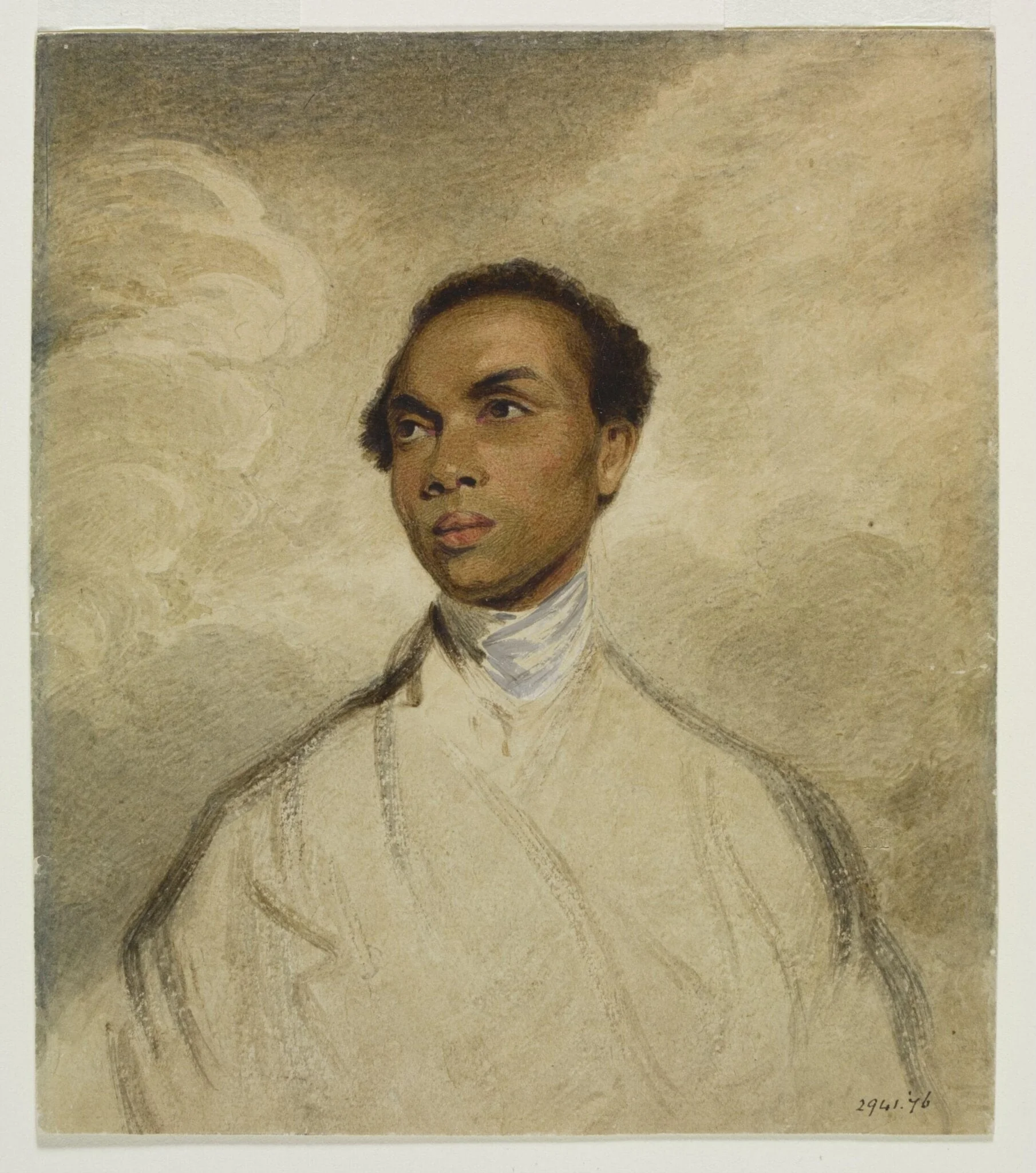 Portrait of Francis Barber, detail