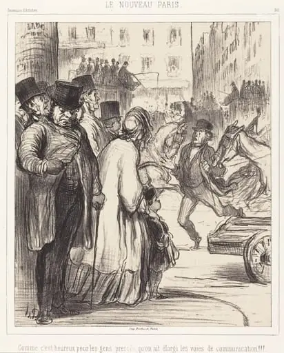 Le Nouveau Paris, by Honoré Daumier, ink, 1862