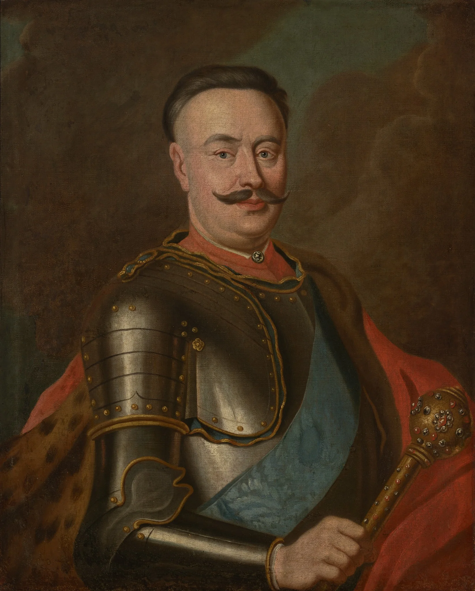 Portrait of Jan Klemens Branicki (1689–1771), detail
