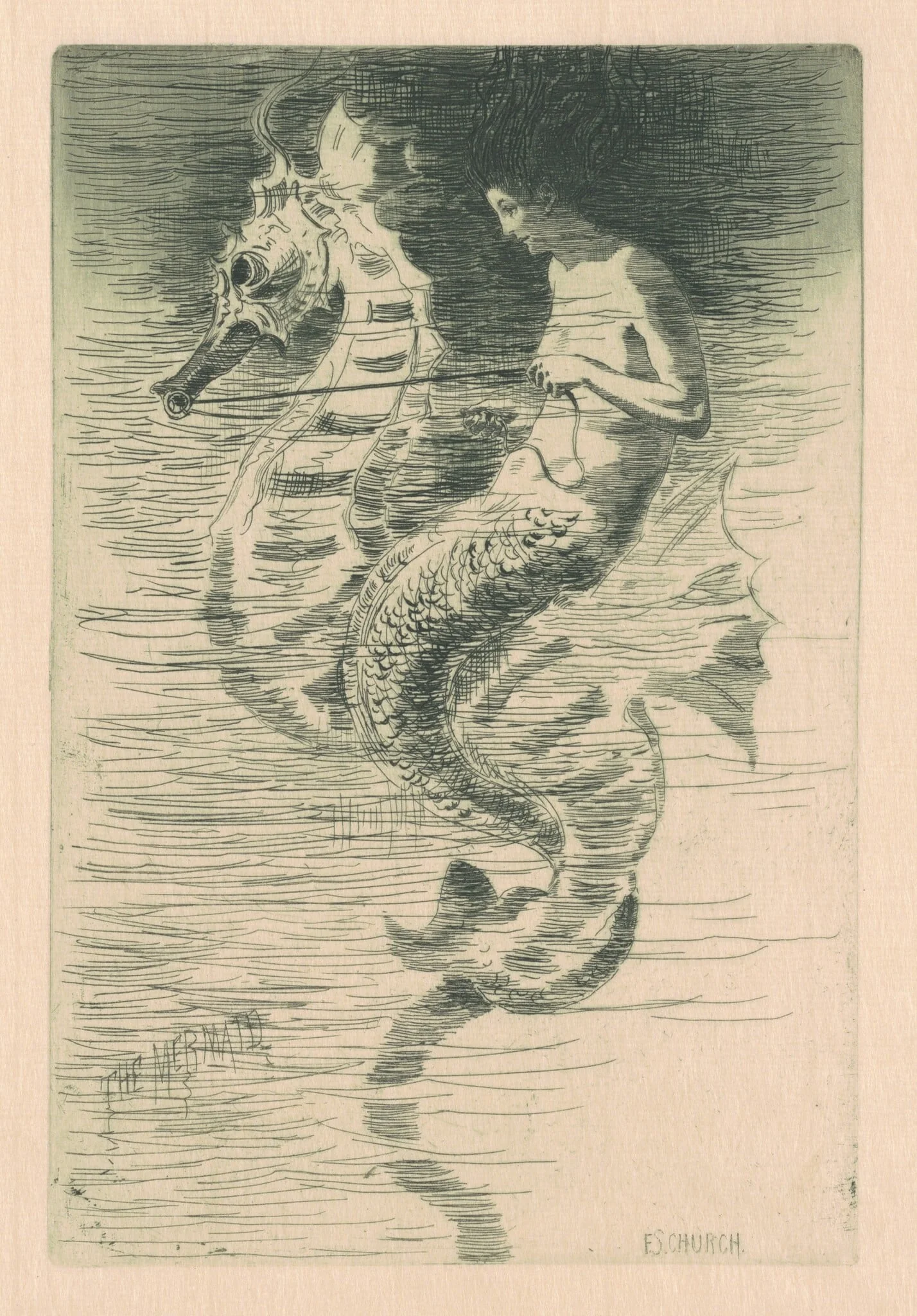 The Mermaid, detail