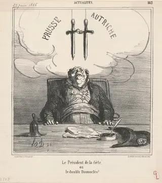 Le Président de la diète, by Honoré Daumier, ink, 1866