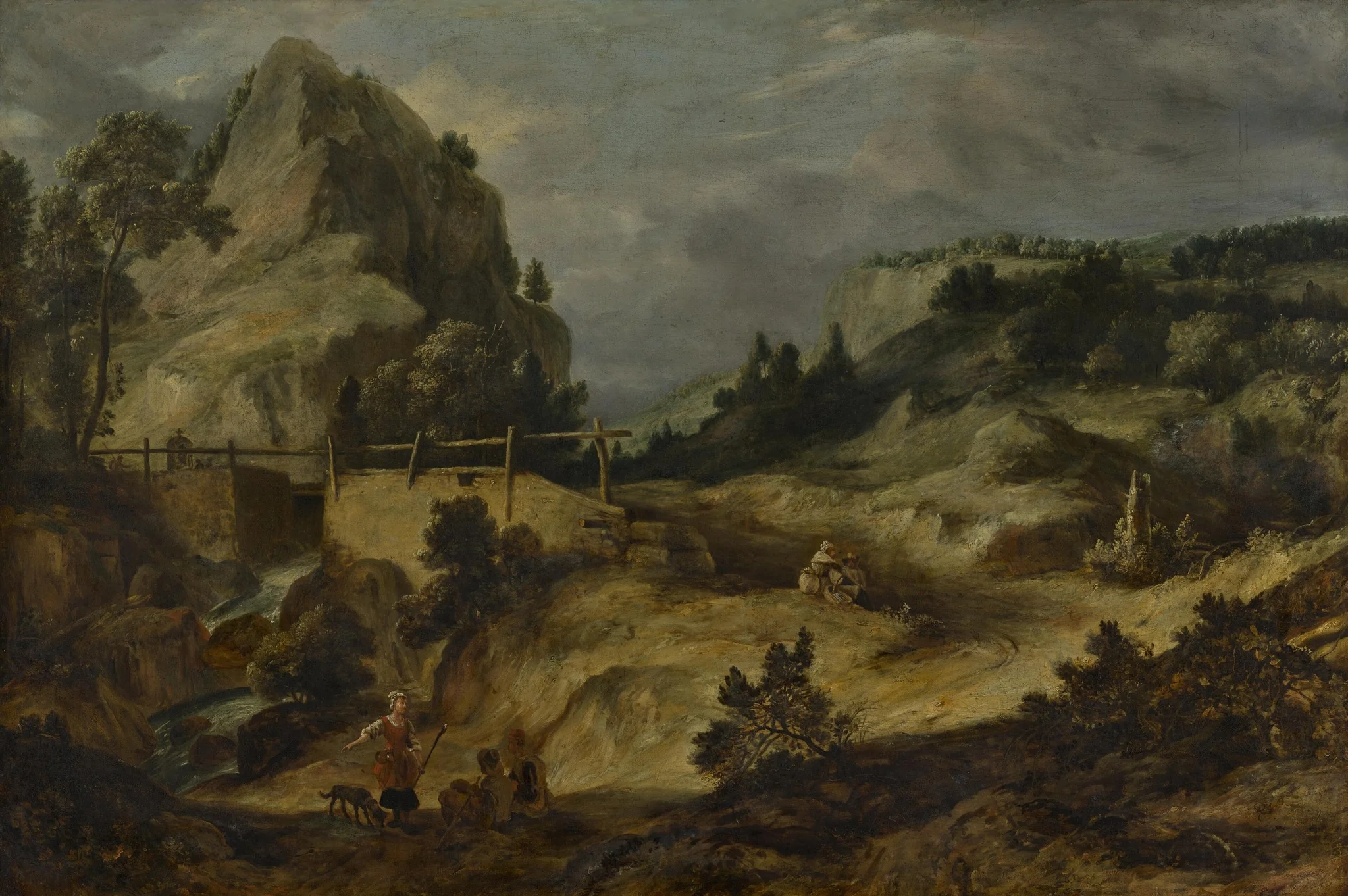 Gebirgslandschaft, detail