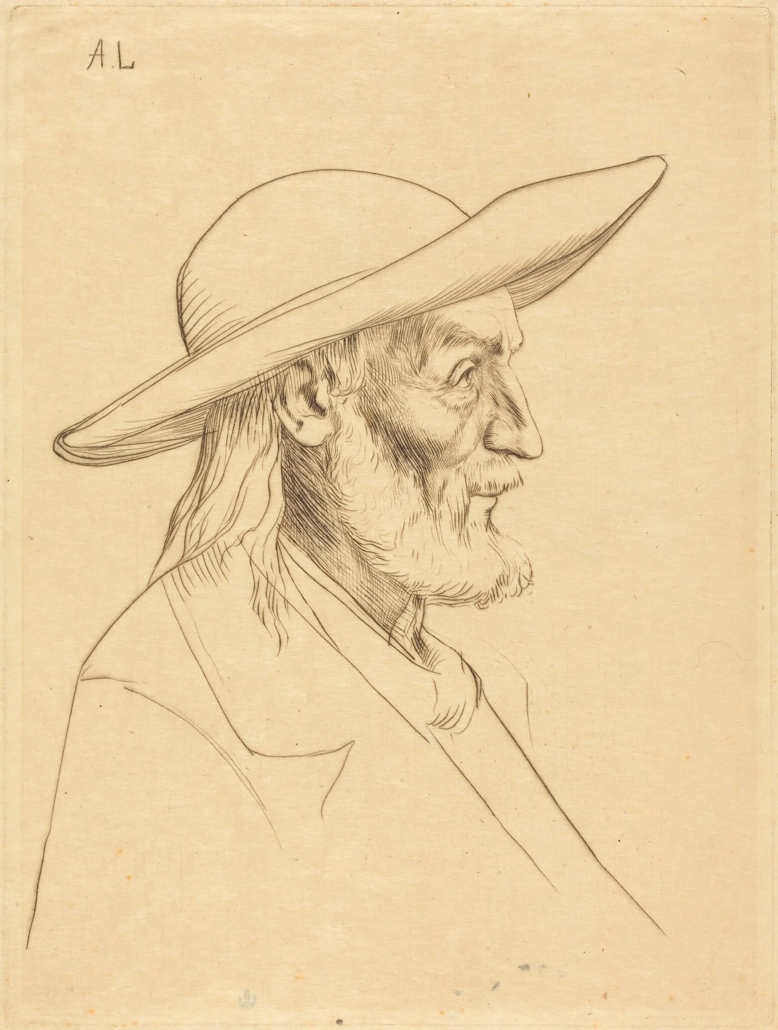 Breton Peasant (Paysan breton), detail