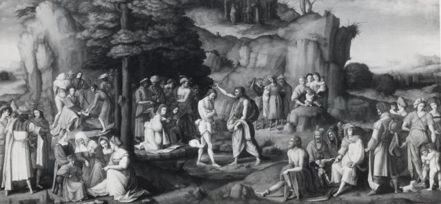 Baptism of Christ, detail