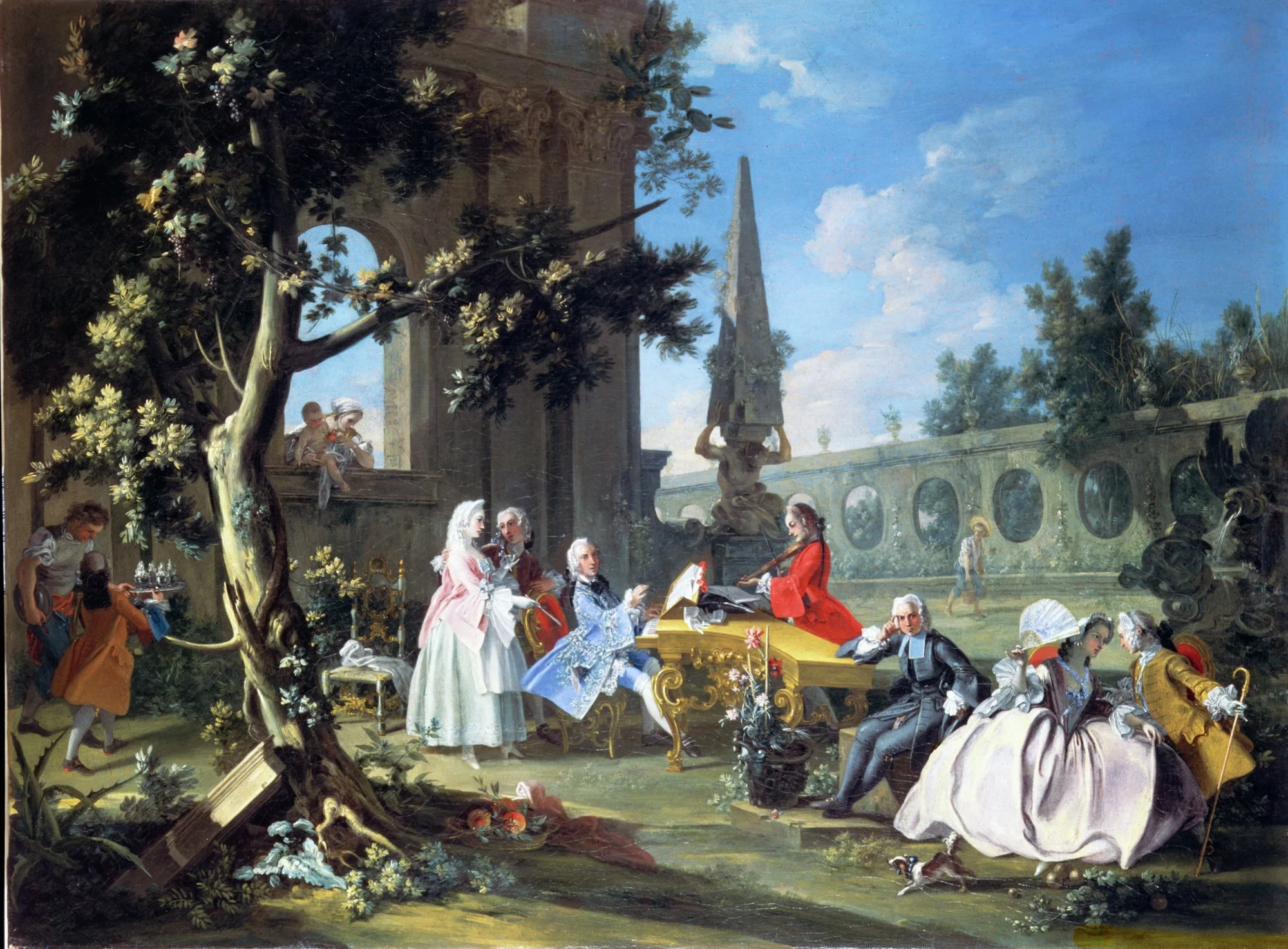 Concert in a Garden, detail