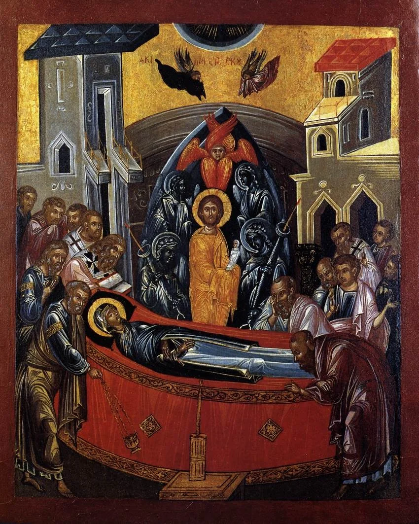 The Dormition of the Mother of God, detail