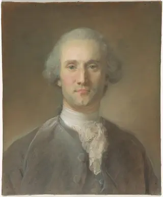 Portrait of a Man, by Jean-Baptiste Perronneau, pastel, 1757
