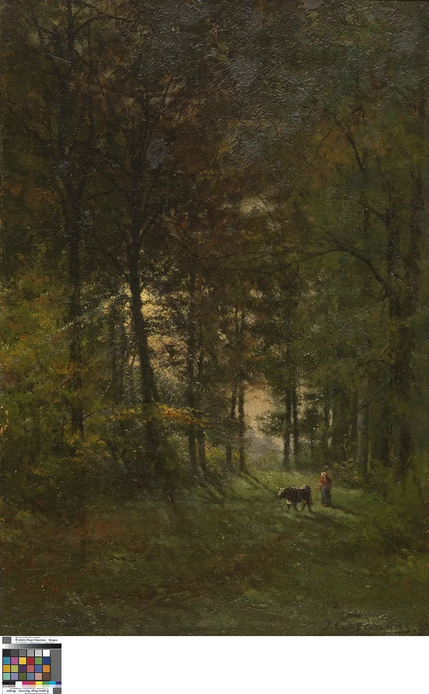 Boslandschap, detail