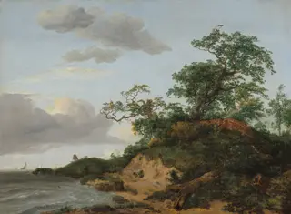 Dunes by the Sea, by Jacob van Ruisdael, oil, 1648