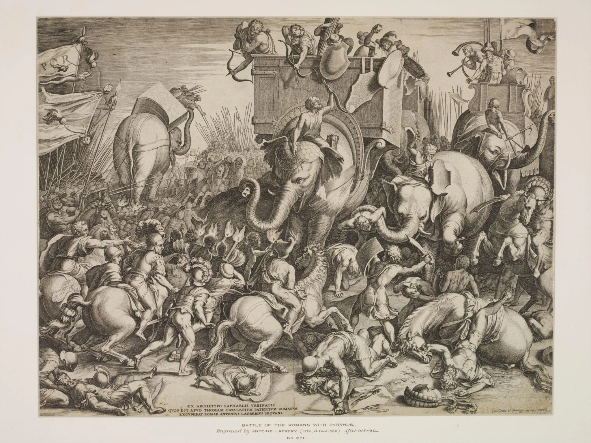 Battle of the Romans with Pyrrhus, detail