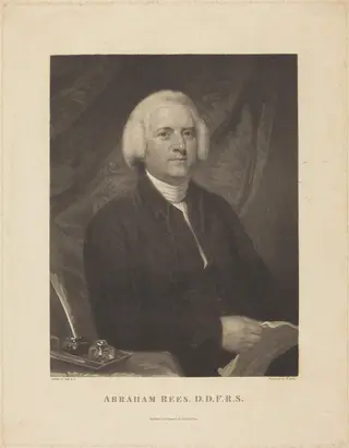 Abraham Rees, by William Holl I, ink, 1811
