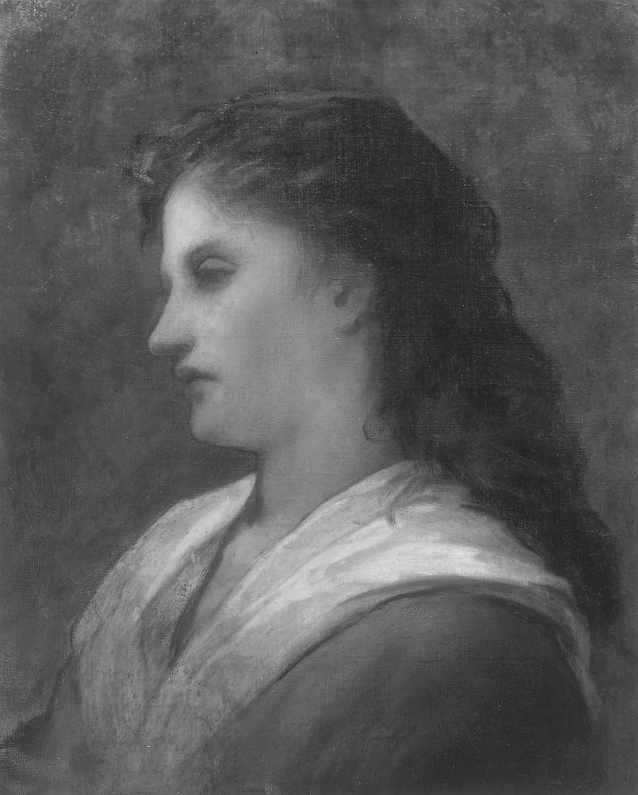Head of a Woman, detail