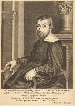 René Moreau, by Michel Lasne, ink, 1628