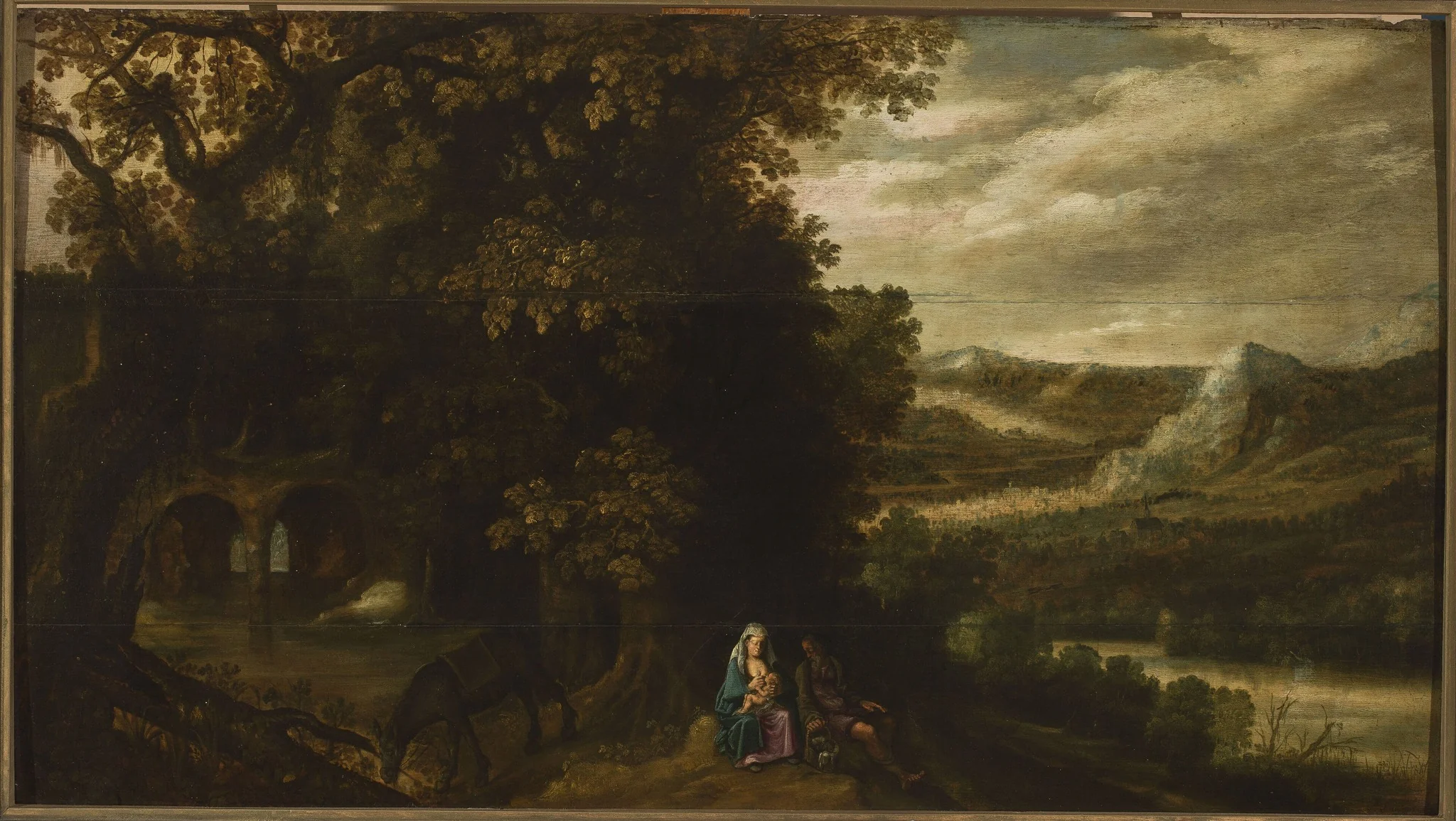 Rest during the flight to Egypt, detail