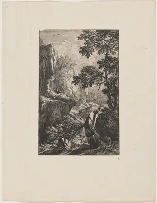 The Hunter, by Joachim Franz Beich, ink, 1712