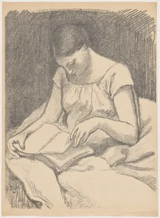 Liseuse (The Reader), by Georges Daniel de Monfreid, ink, 1895