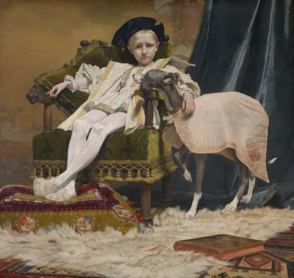 Emperor Charles V as a child, by Jan van Beers, oil, 1890