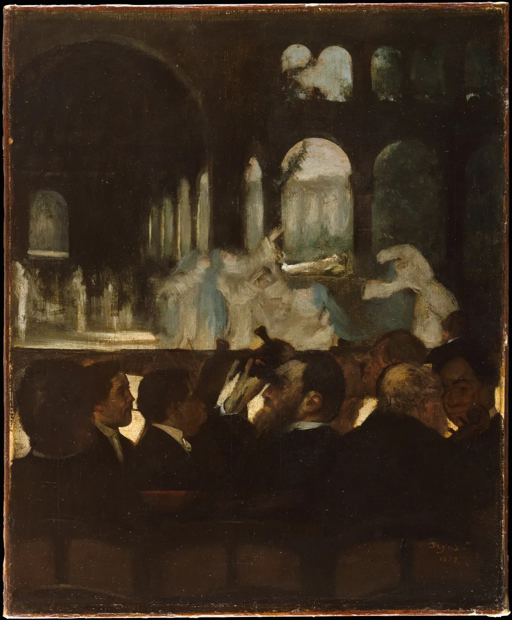The Ballet from "Robert le Diable", by Edgar Degas, oil, 1871