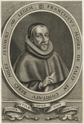 Sir Francis Moore, M.P., by William Faithorne, ink, 1663