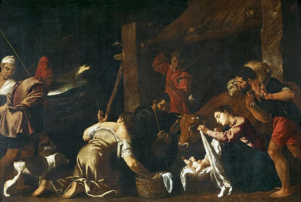 The Adoration of the shepherds, by Pedro Orrente, oil, 1623