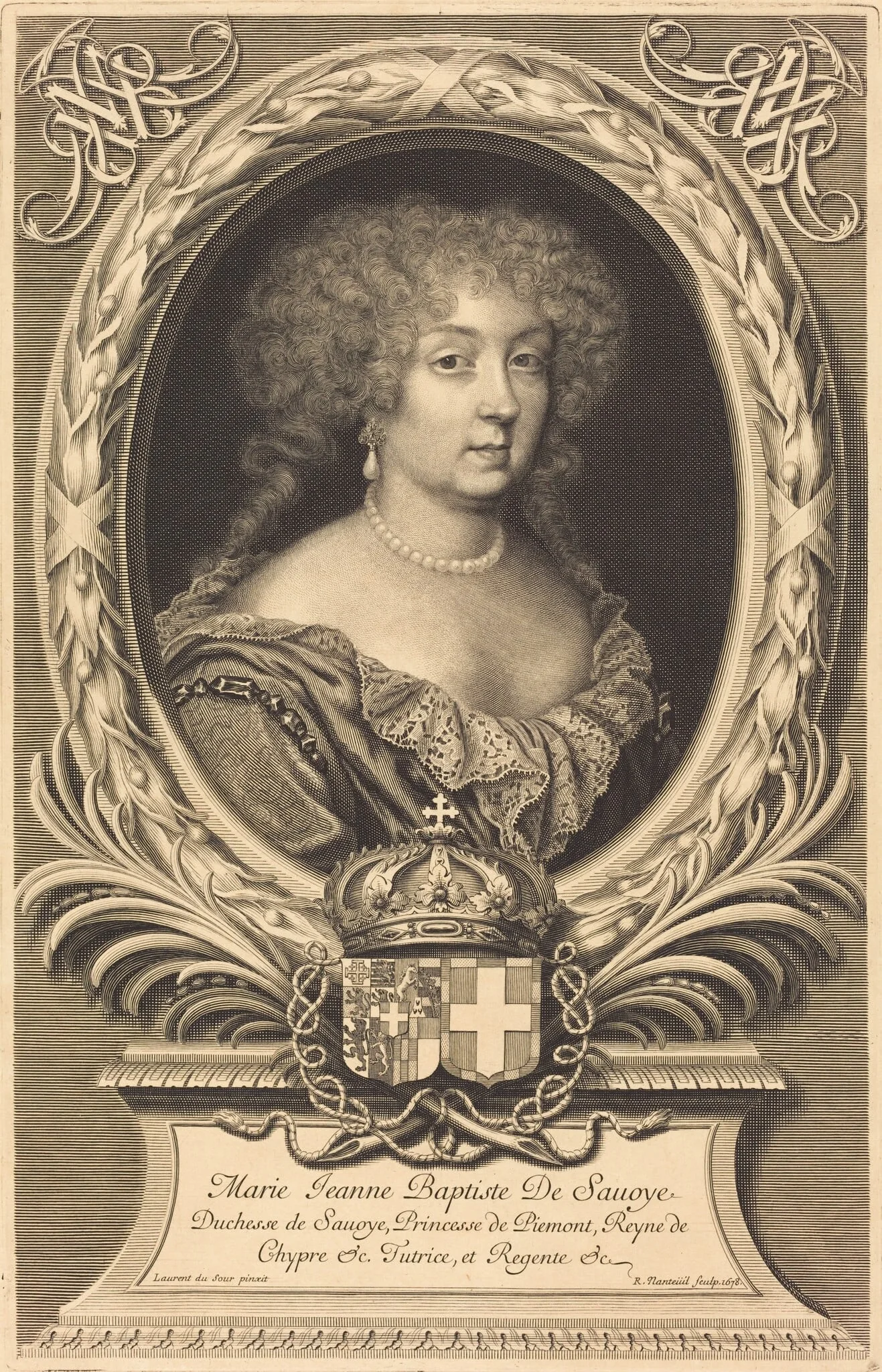 Marie-Jeanne-Baptiste, Duchesse de Savoie, detail