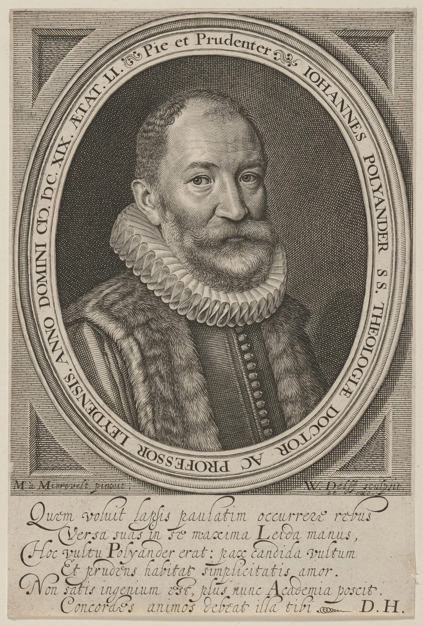 Johannes Polyander, Doctor of Divinity and Teacher, detail