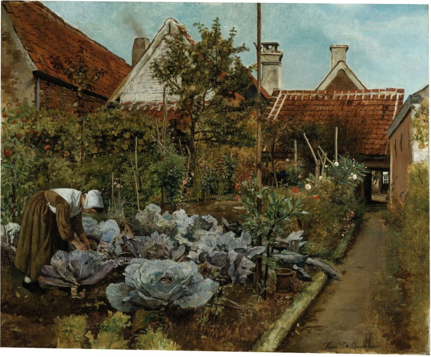 The cabbage cutter, detail