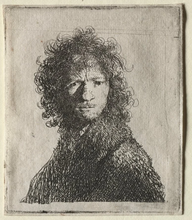 Self-Portrait Frowning: Bust, detail