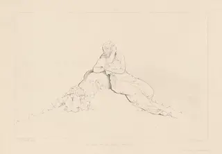 The Sunrise Drew Her Thoughts to Europe, by H. W. Collard, ink, 1846