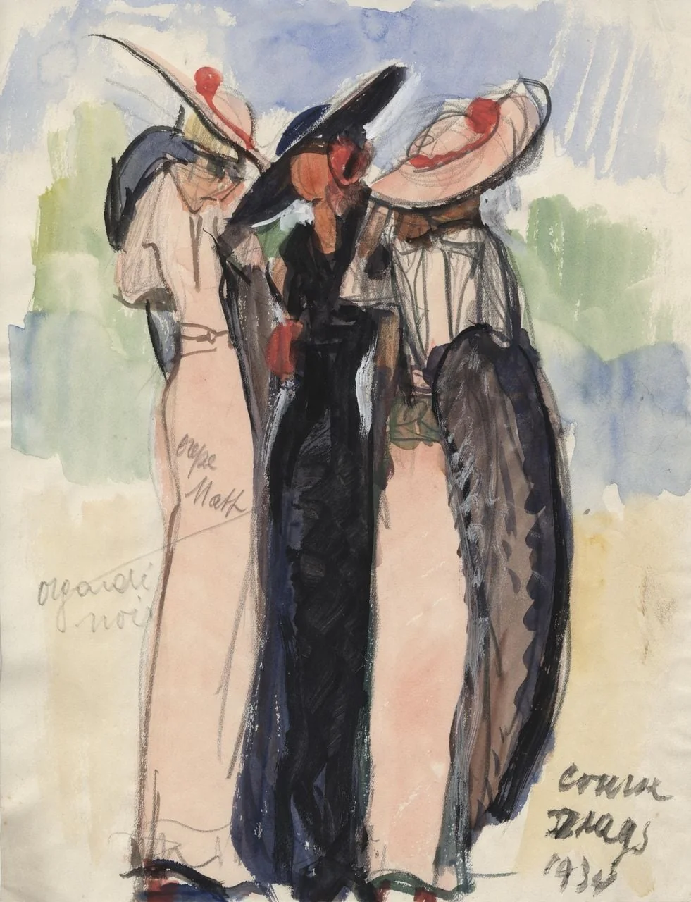 Skizze, detail