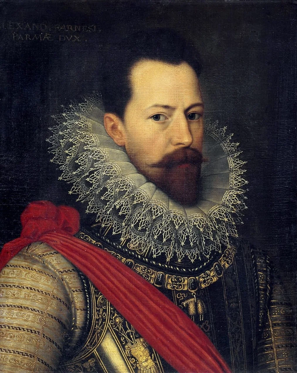 Portrait of Alexander Farnese (1545-1592), detail