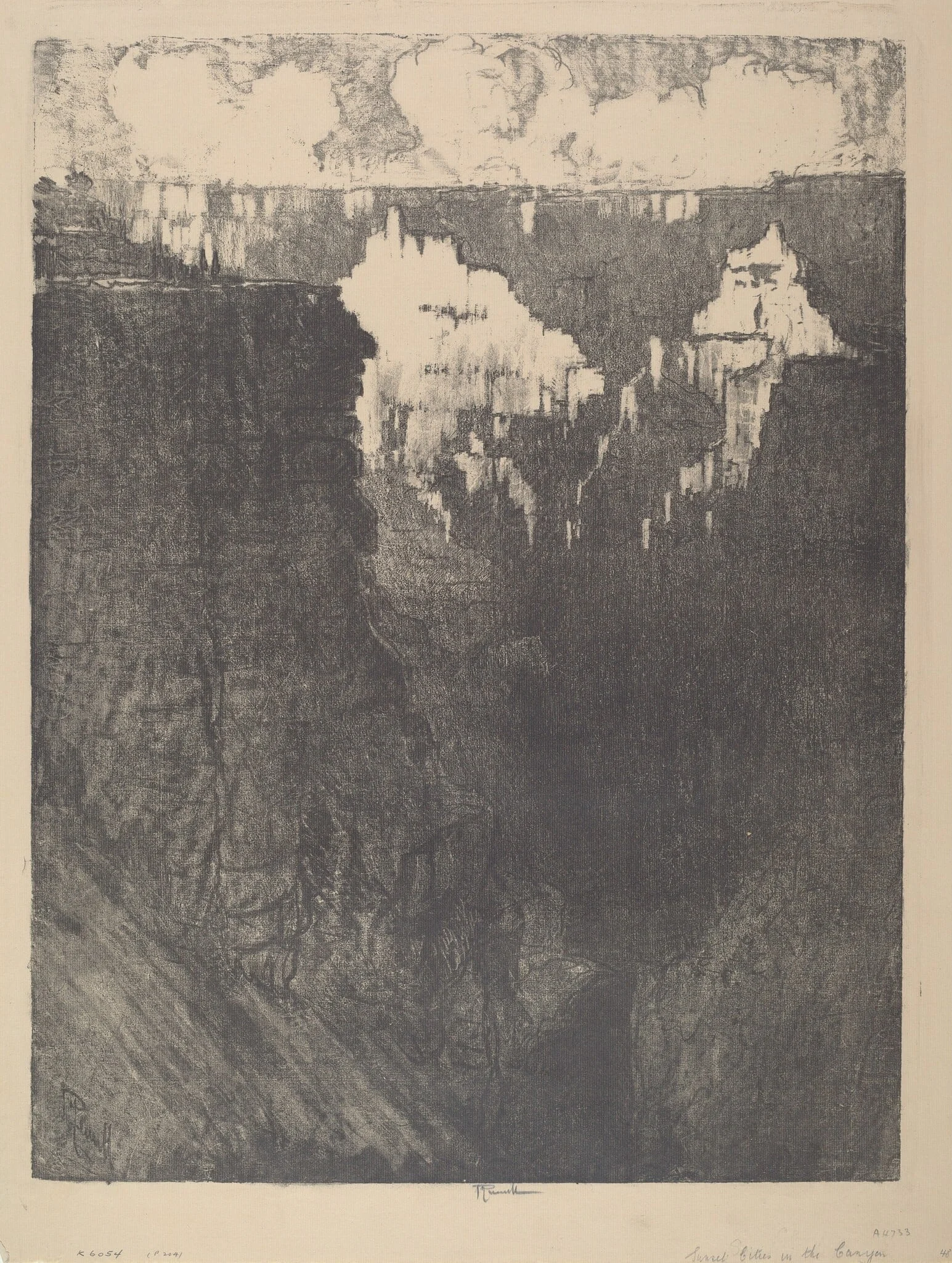 Sunset Cities in the Canyon, detail