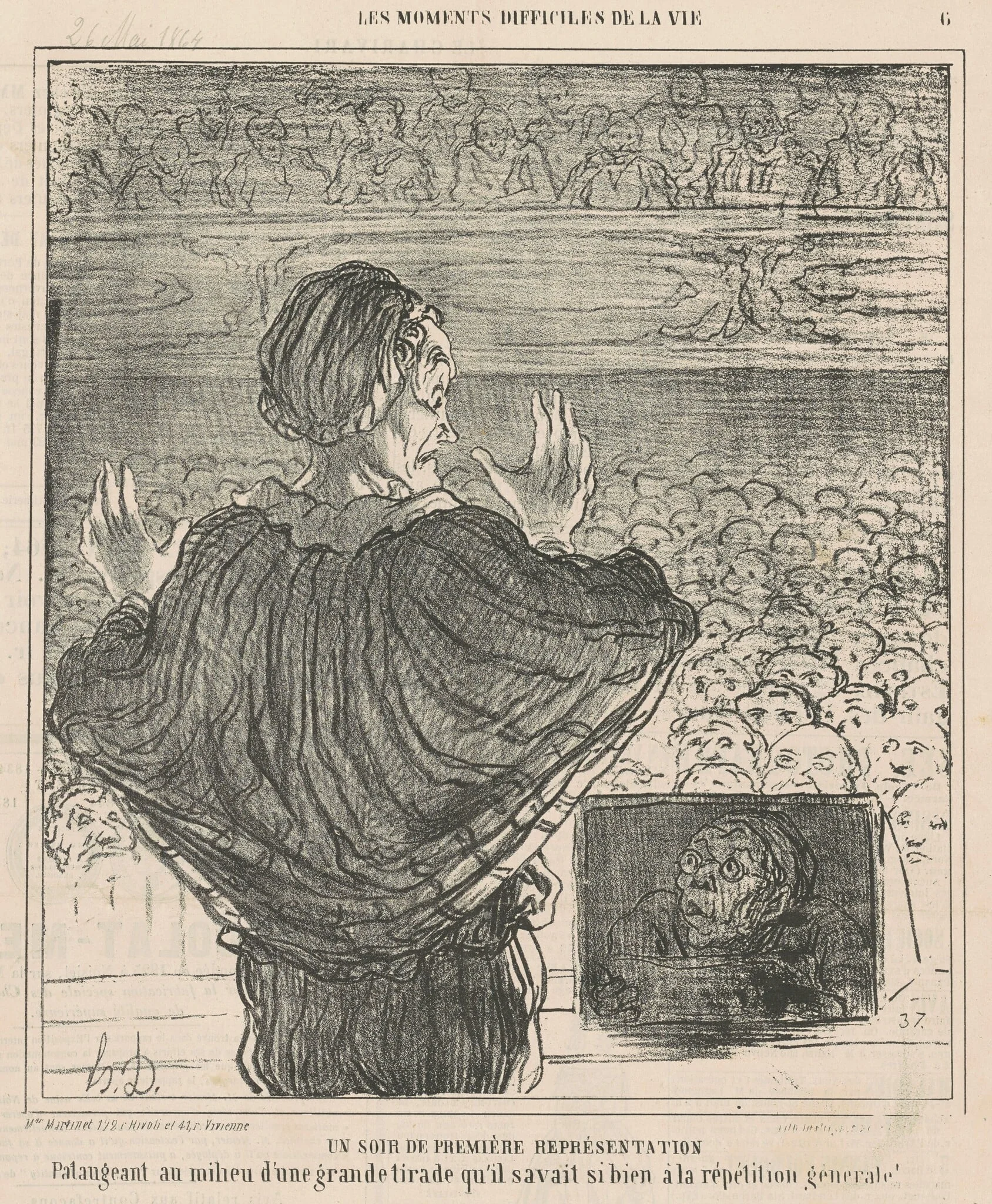 Un soir de première représentation, detail