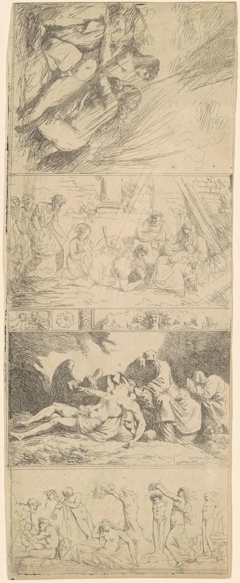 Four Religious and Secular Compositions, detail