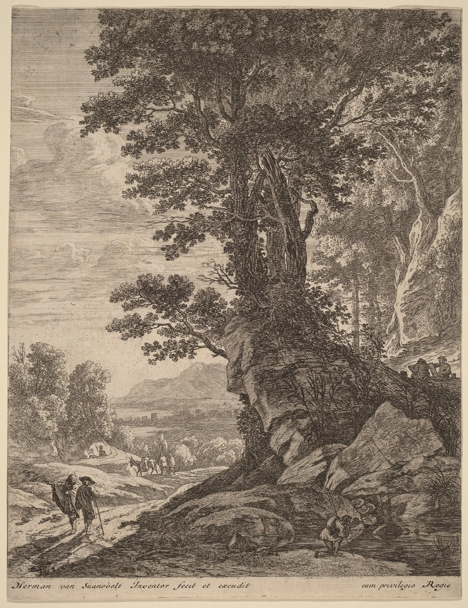 A Group of Trees, detail