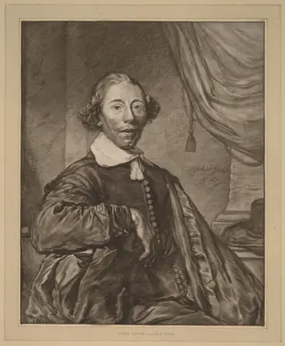 Portrait of a Seated Man, by Cornelis Ploos van Amstel, chalk, 1771
